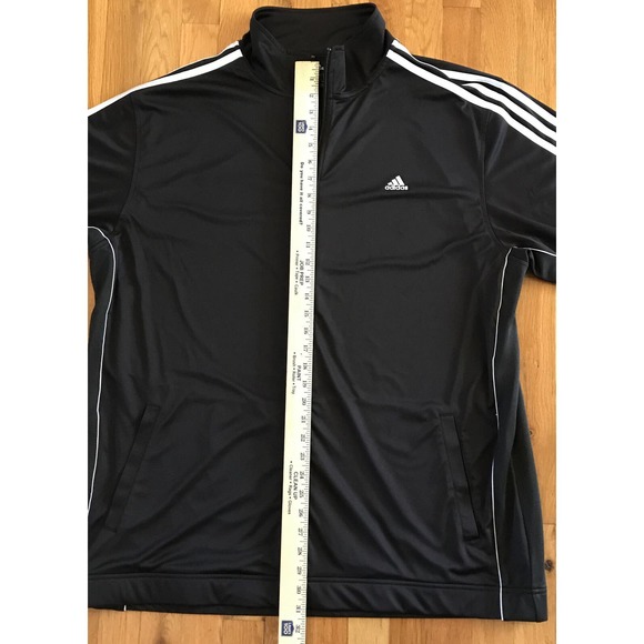 Black Adidas 3 stripe Track Suit Size 2XL Jacket and Pants - New Without Tags - Picture 8 of 10